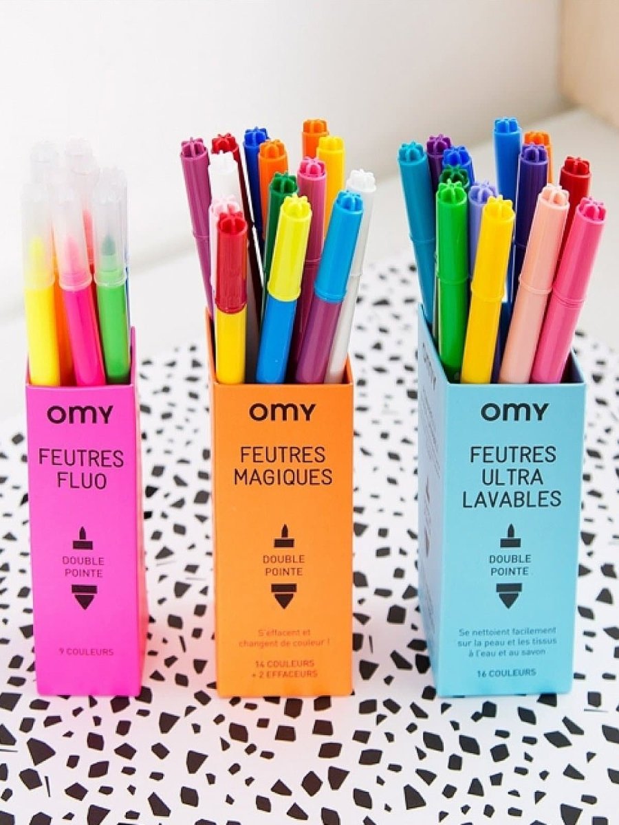 16 ULTRA WASHABLE MARKERS - Norman & Jules