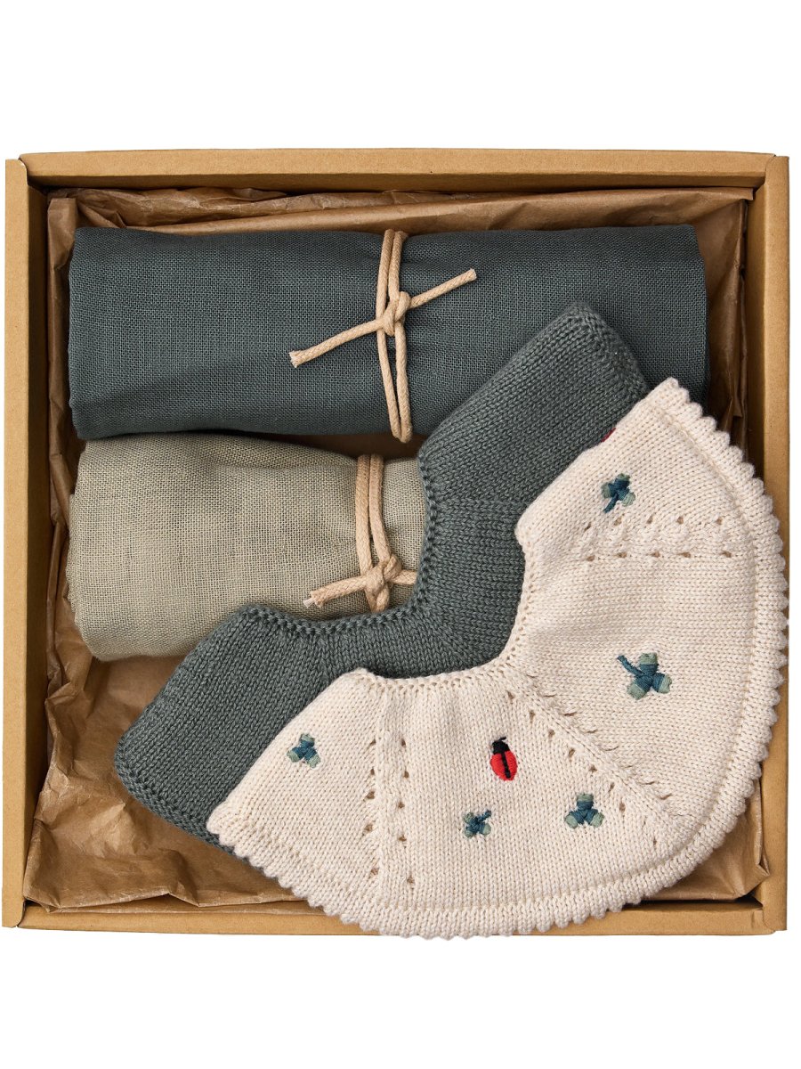 BABY GIFT BOX SET, GREEN CLOVER - Norman & Jules