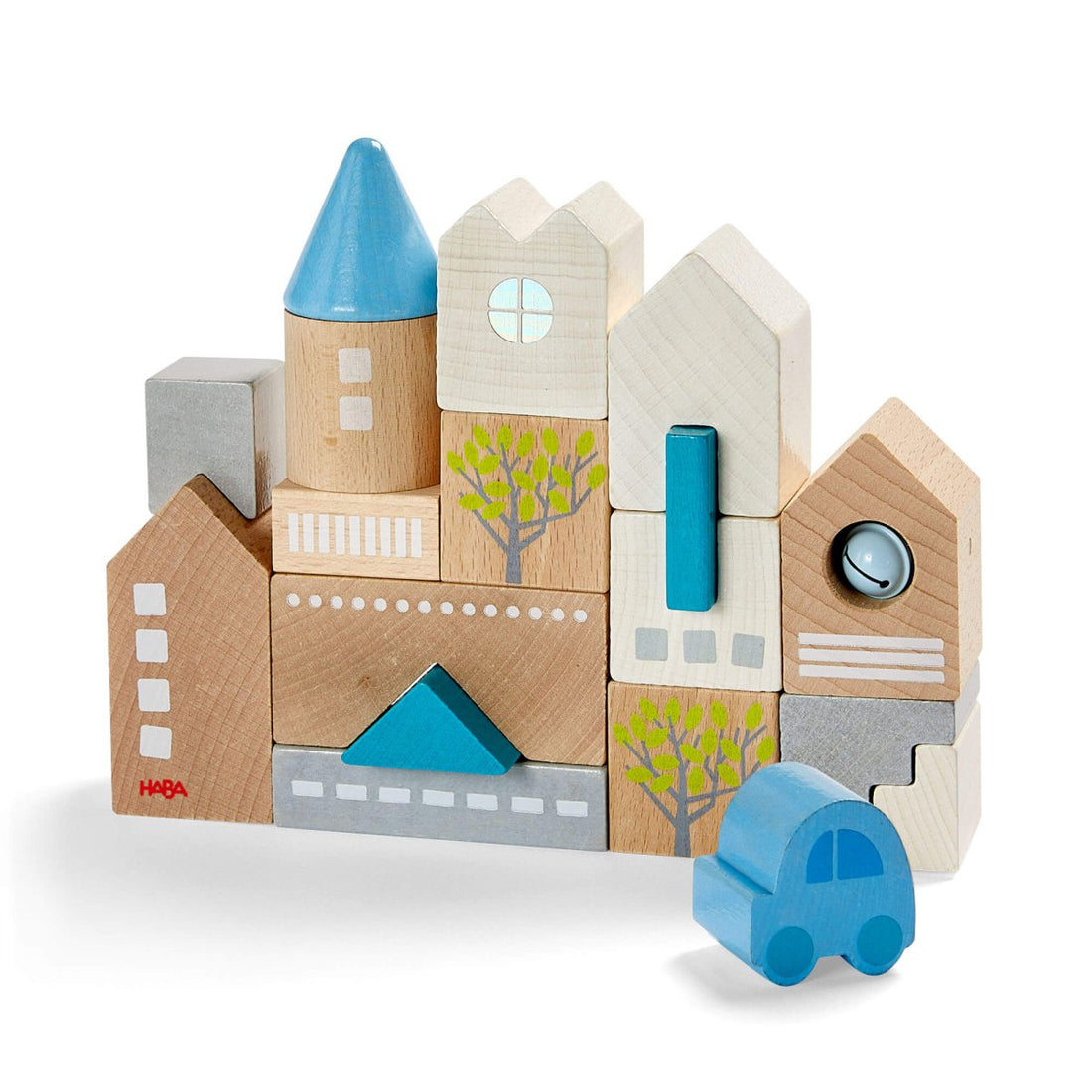 Bad Rodach 18 Piece Wooden Building Blocks - Norman & Jules