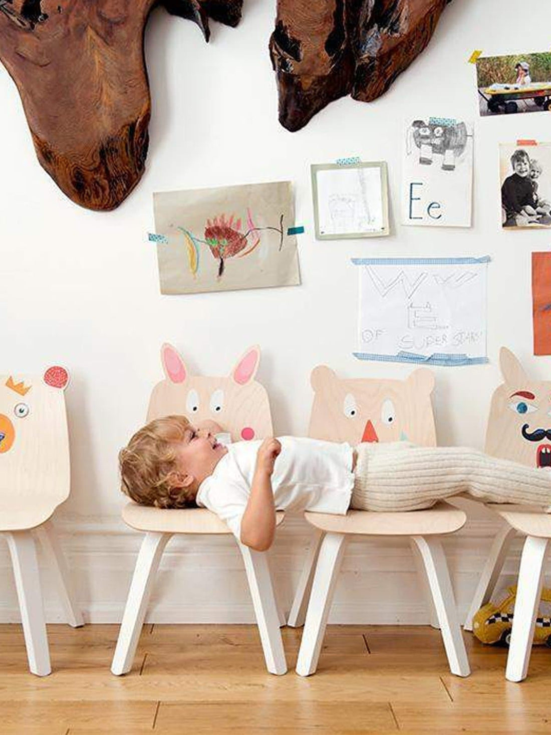 BEAR PLAY CHAIRS, SET OF 2, BIRCH - Norman & Jules