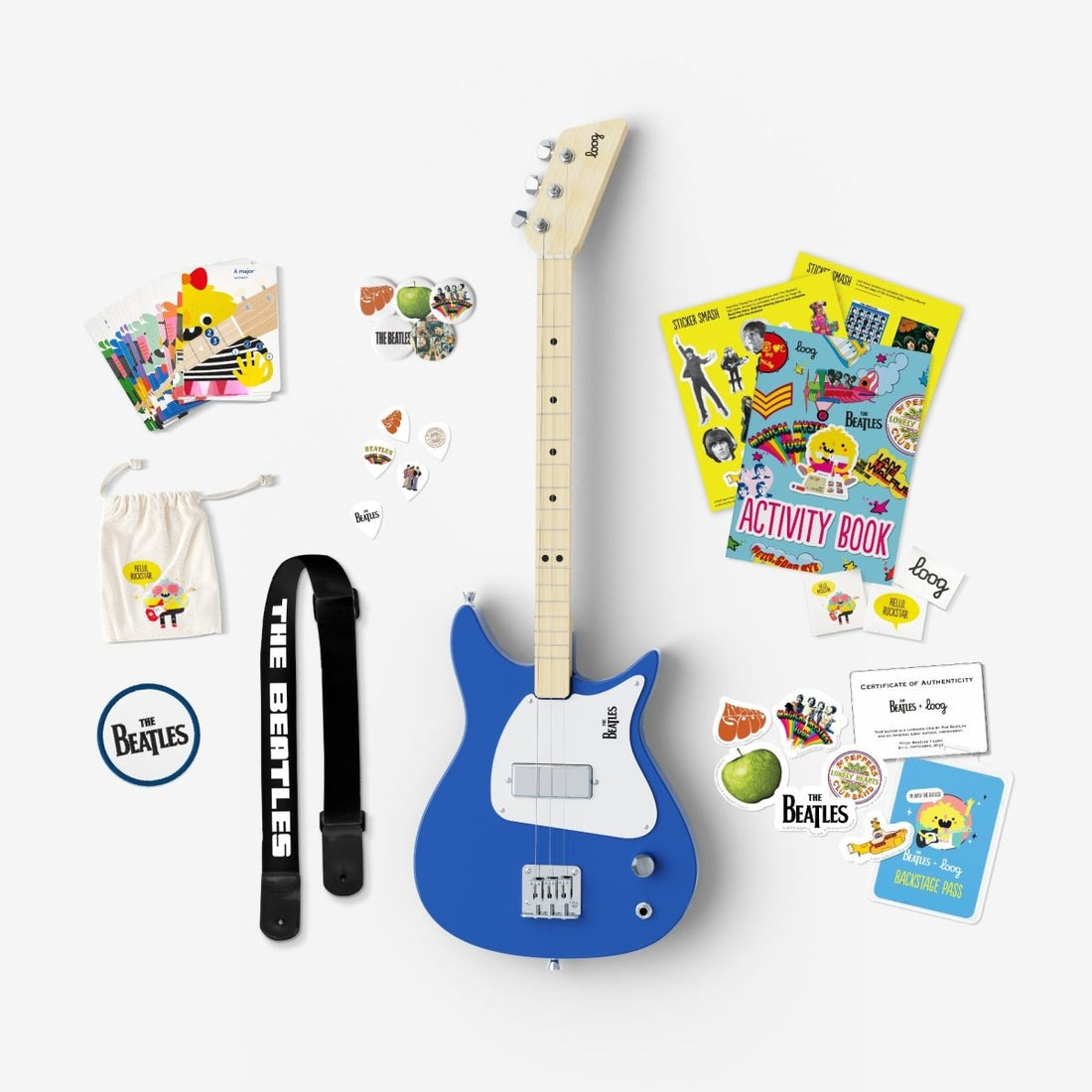 BEATLES + LOOG ELECTRIC GUITAR KIT, BLUE - Norman & Jules