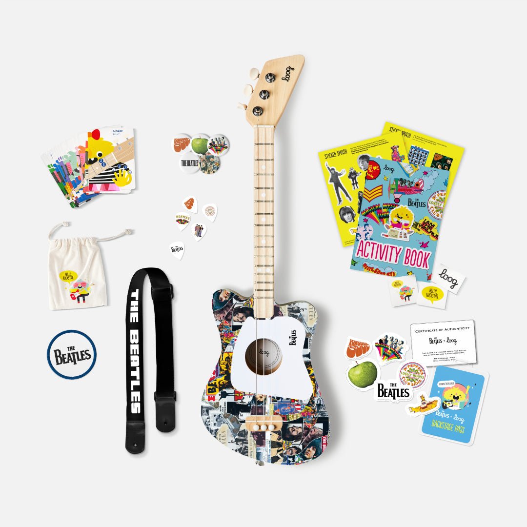 BEATLES + LOOG MINI GUITAR KIT, COLLAGE - Norman & Jules