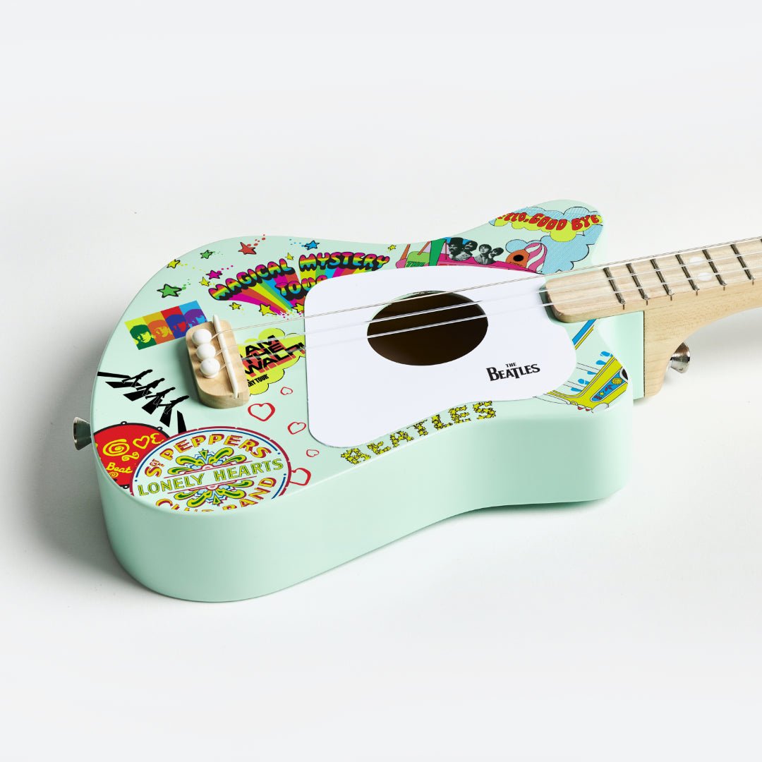 BEATLES + LOOG MINI GUITAR KIT, GREEN - Norman & Jules