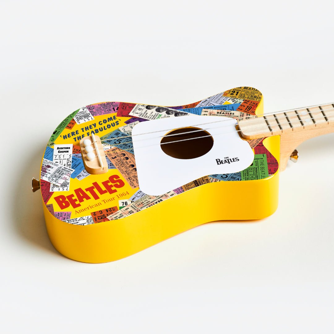 BEATLES + LOOG MINI GUITAR KIT, YELLOW - Norman & Jules