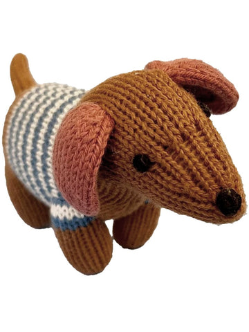 Knit Dog Rattle - Norman & Jules