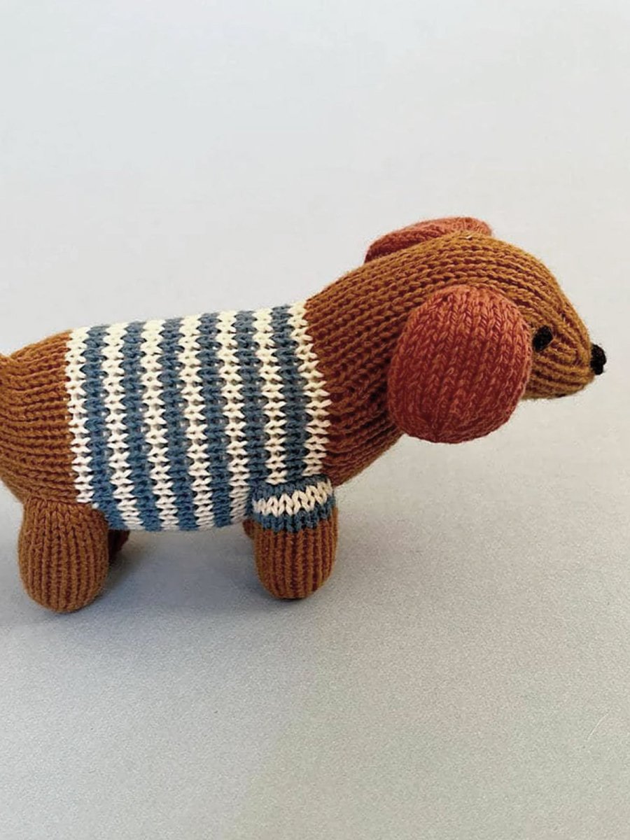 Knit Dog Rattle - Norman & Jules