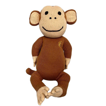 Knitted Monkey Doll (Handmade) - Norman & Jules