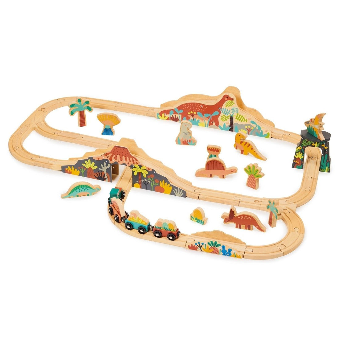 Lost World Dinosaur Railway Set - Norman & Jules