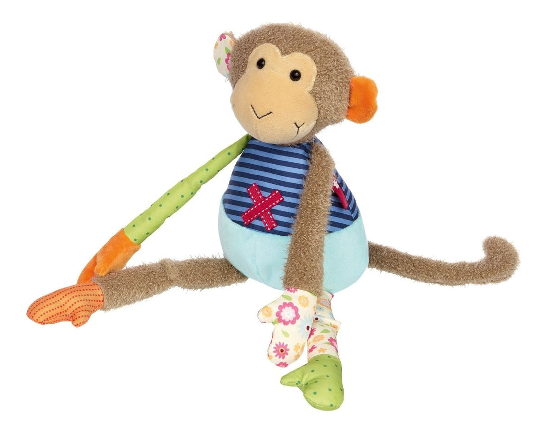 Patchwork Monkey Plush Toy - Norman & Jules