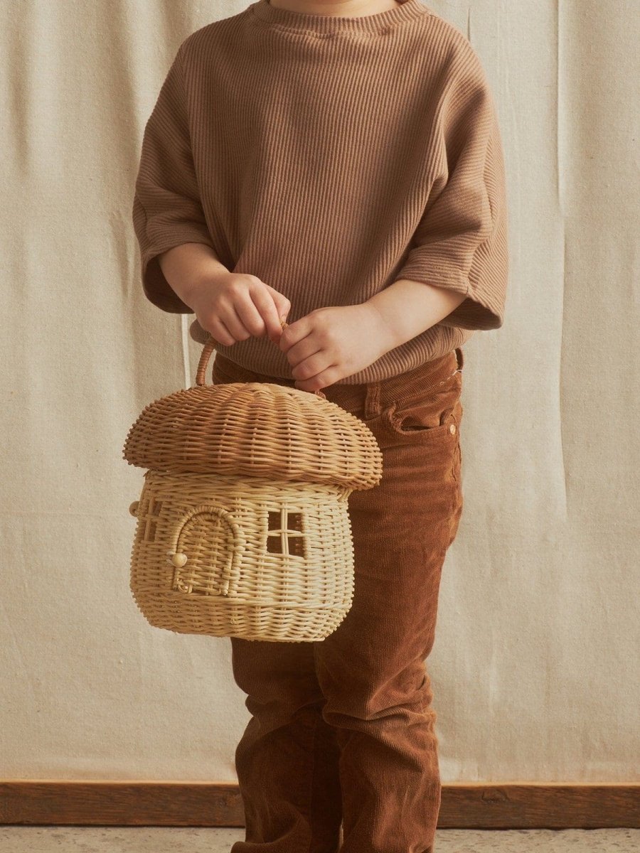 RATTAN MUSHROOM BASKET - Norman & Jules