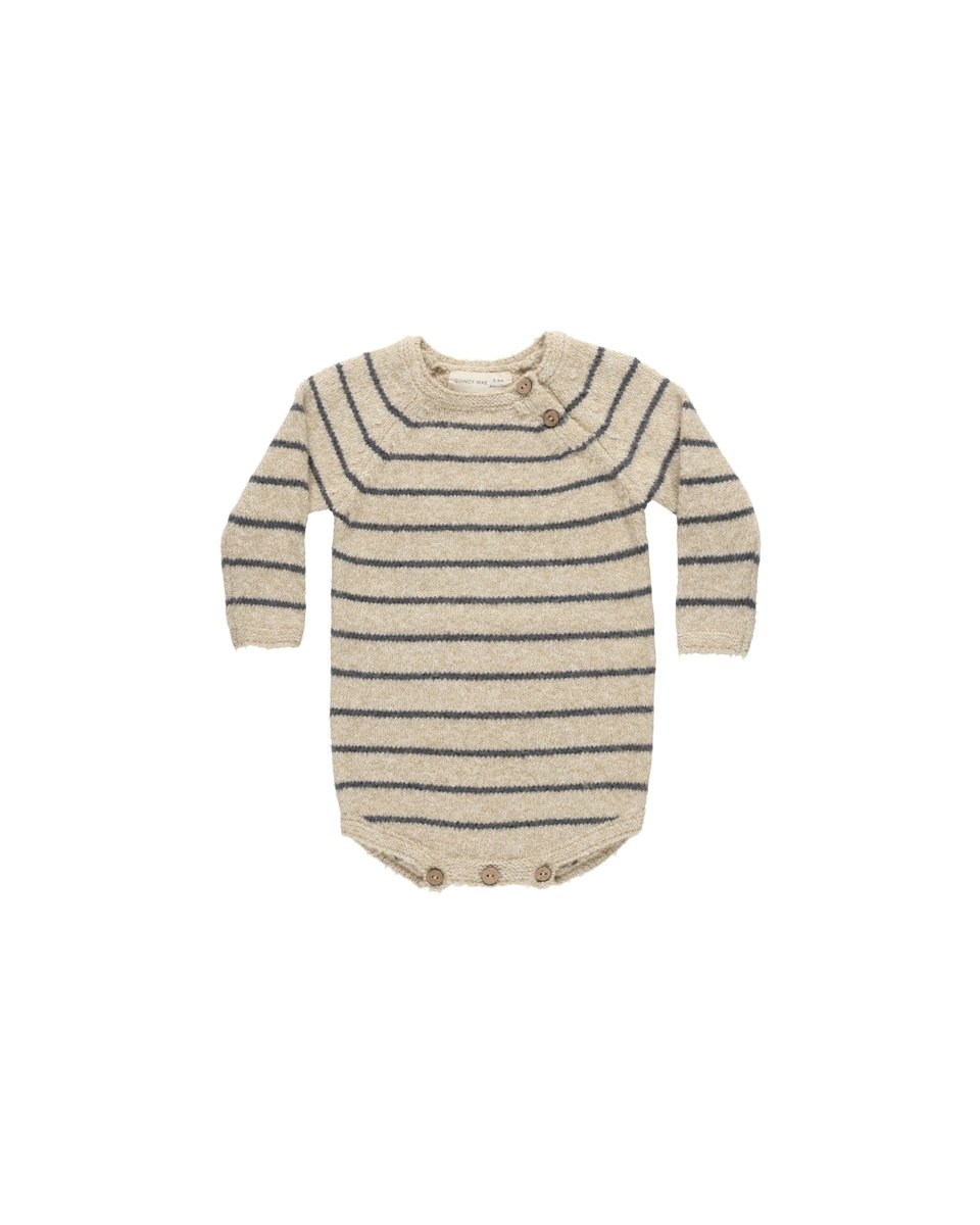 Riggens Romper, Indigo Stripe - Norman & Jules