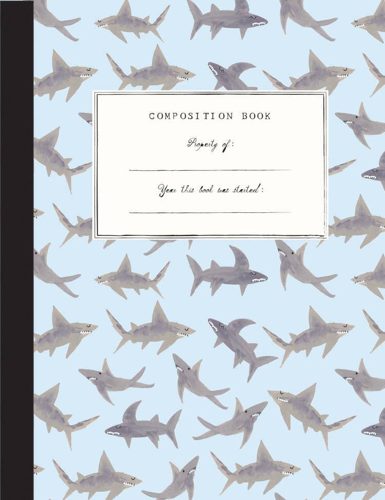 Sharks Composition Book - Norman & Jules