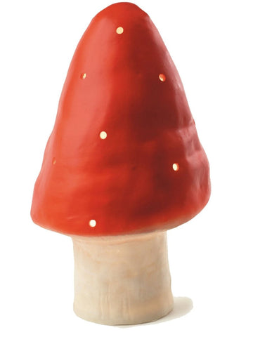 SMALL MUSHROOM LAMP, RED - Norman & Jules
