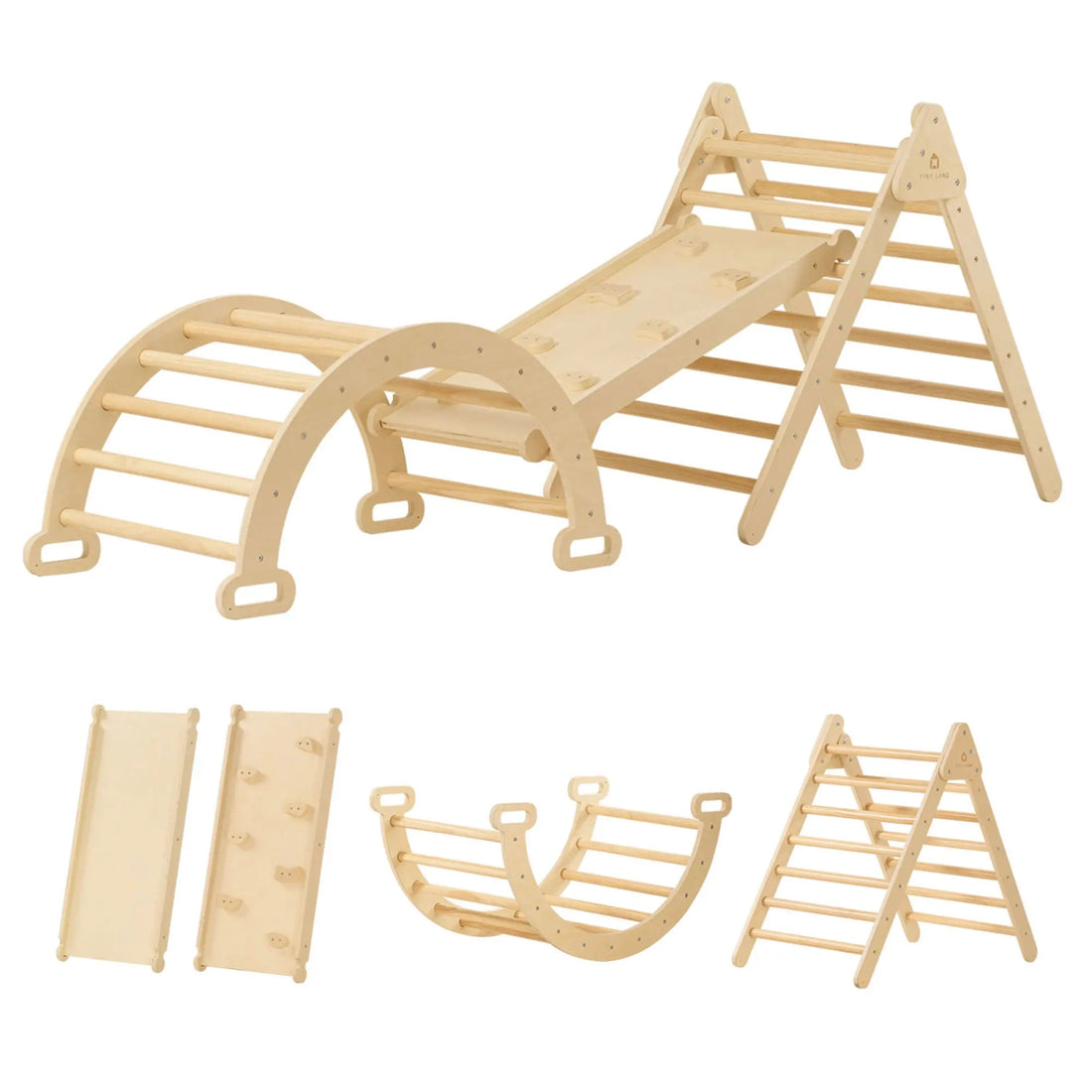 Tiny Land® 7 - in - 1 Montessori Climbing Set - Norman & Jules