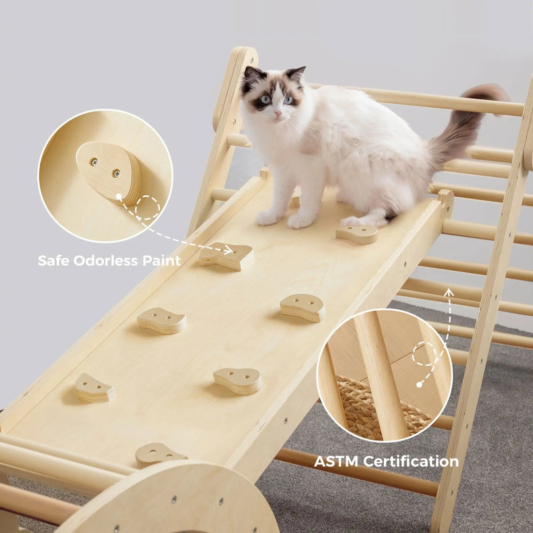 Tiny Land® 7 - in - 1 Montessori Climbing Set - Norman & Jules