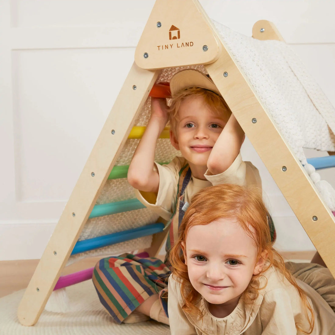 Tiny Land® 7 - in - 1 Rainbow Climbing Set - Norman & Jules