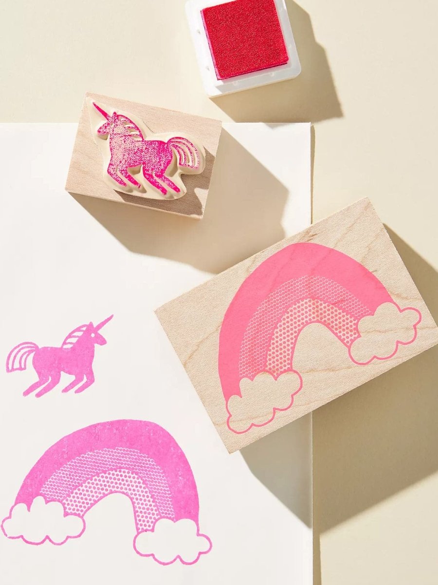 UNICORN + RAINBOW SMALL STAMP KIT - Norman & Jules