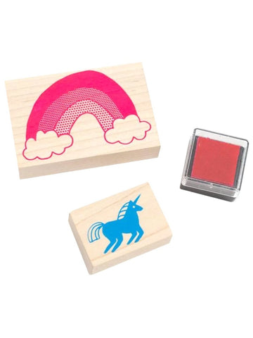 UNICORN + RAINBOW SMALL STAMP KIT - Norman & Jules