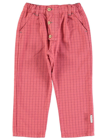 UNISEX TROUSERS, STRAWBERRY CHECK - Norman & Jules