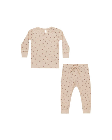 WAFFLE TOP + PANT SET, SHELL - Norman & Jules