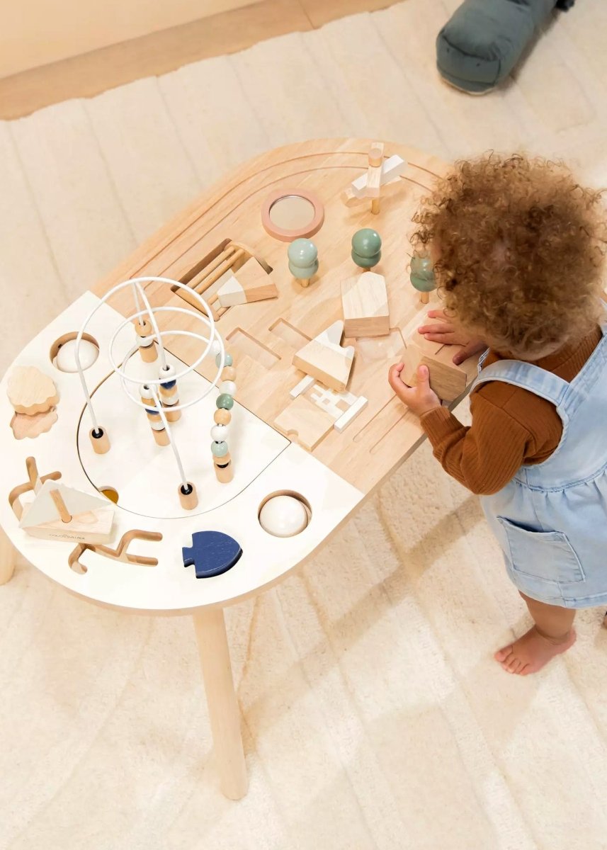WOODEN ACTIVITY TABLE - Norman & Jules
