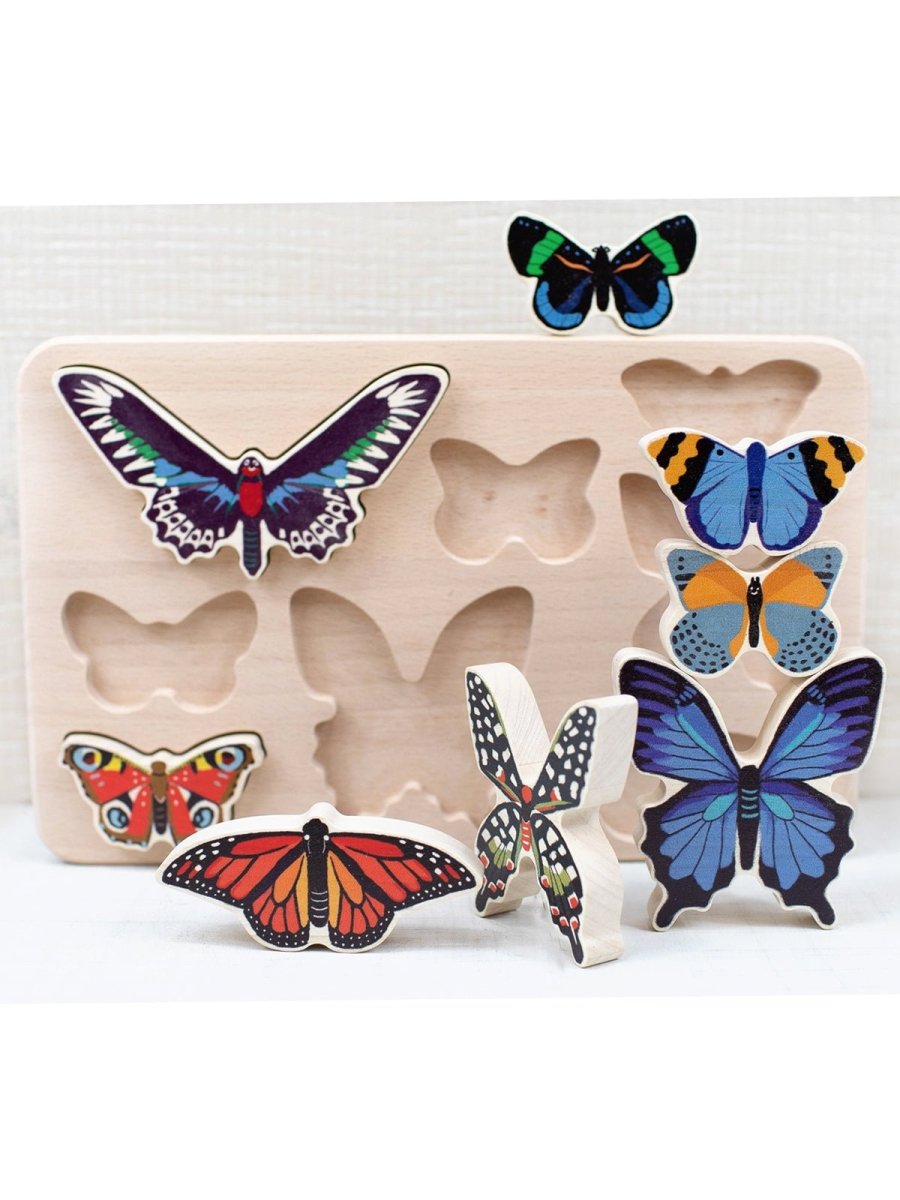 WOODEN BUTTERFLY PUZZLE - Norman & Jules