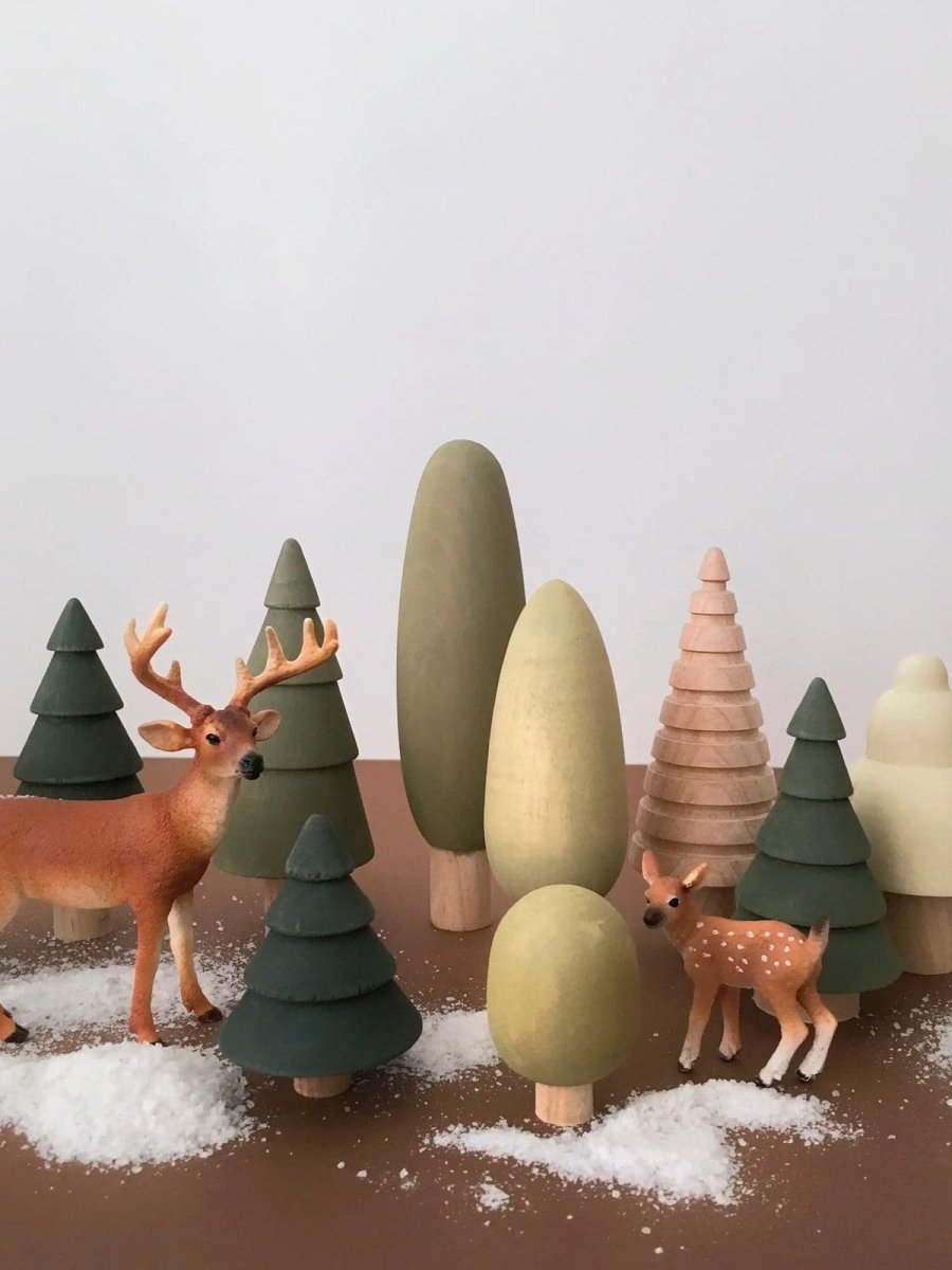 WOODEN FOREST TREE SET - Norman & Jules