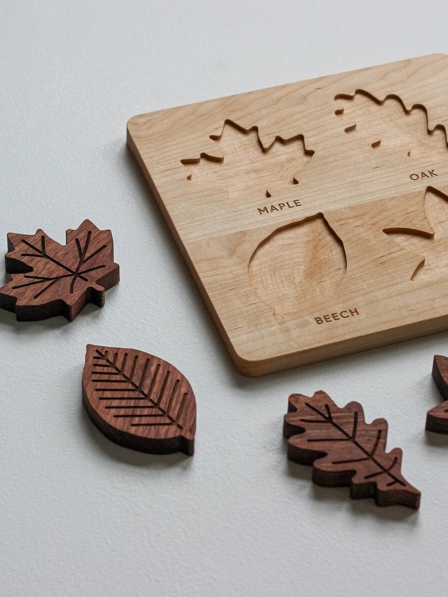 WOODEN LEAF PUZZLE - Norman & Jules