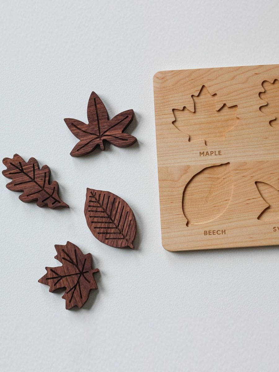 WOODEN LEAF PUZZLE - Norman & Jules