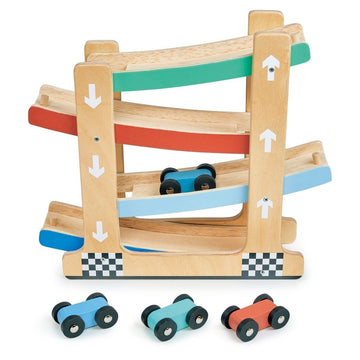 Wooden Ramp Racer Toy - Norman & Jules