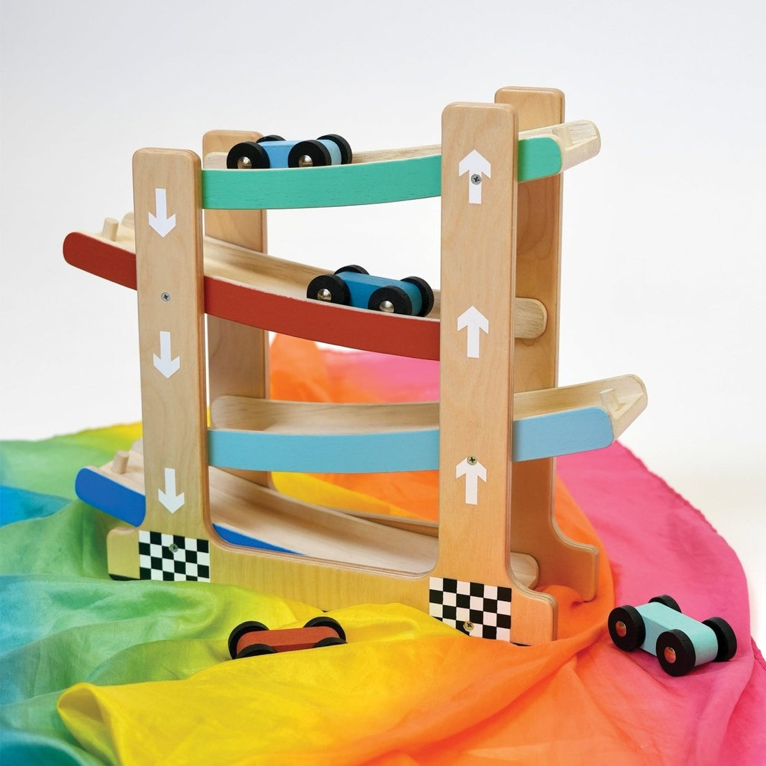 Wooden Ramp Racer Toy - Norman & Jules