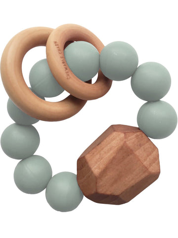 HAYES SILICONE + WOOD TEETHER, SUCCULENT